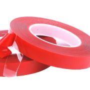 Клейкая лента двухсторонняя на акриловой основе 3м*10мм*1мм 3М (красный)