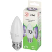 Лампочка светодиодная ЭРА GREEN LINE LED B35-10W-865-E27 GL свеча холодный дневной свет (10/100)