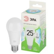 Лампочка светодиодная ЭРА GREEN LINE LED A60-25W-840-E27 GL груша яркий белый свет (10/100)