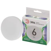 Лампочка светодиодная ЭРА GREEN LINE LED GX- 6W-865-GX53 GL таблетка холодный дневной свет (10/100)
