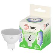 Лампочка светодиодная ЭРА GREEN LINE LED MR16- 6W-865-GU5.3 GL софит холодный дневной свет (10/100)