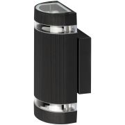 Светильник уличный настенный ЭРА «Адрия» GBW-102-BL-0230 230В 2хGU10 max 30Вт IP54 230х100x90мм вверх/вниз черный