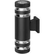 Светильник уличный настенный ЭРА «Адрия» GBW-102-BL-0300 230В 2хЕ27 max 30Вт IP54 300х150x90 вверх/вниз черный