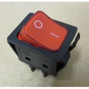 Рокерный выключатель ON-OFF широкая клавиша 4 конт. красная с подсветкой  (25А/250V) IRS-25A  50/500
