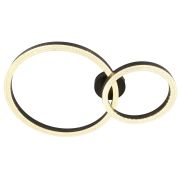 Светильник потолочный светодиодный ЭРА Модерн Bloom CLL-1-78W 3K-6K RC BK с ДУ черный