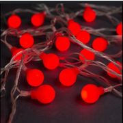 Гирлянда «Шарики» светодиод. 40 красных лампочек, 5 метров. (с возможностью нескольких соединений)