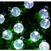 Гирлянда «Шарики» светодиод. 40 прозрачных лампочек, 5 метров.(с возможностью нескольких соединений)