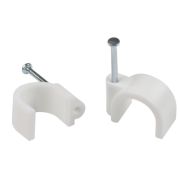 Скоба ЭРА 14мм круглая пластиковая NO-224-574 (1уп.- 50шт) (1/300)