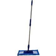Швабра (насадка микрофибра 15*42 см) с телескопической ручкой 78-116 см, металл/пластик