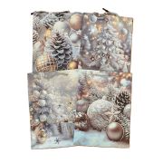 Пакет подарочный новогодний 12х14х6 см DV-BK4209XS 1/12