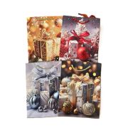 Пакет подарочный новогодний 26х32х10 см DV-BK4143M 1/12