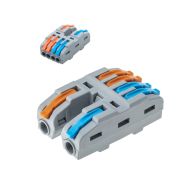 Монтажная клемма Разветвитель с рычагами 2х4 0,08-4м3 СМК422-4 STANDART LUX 40/1600