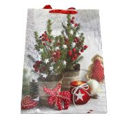 Пакет подарочный новогодний 31х40х12 см ZY-5017 1/12