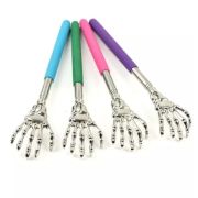 Чесалка для спины металлическая рука-скелет 59см, телескопическая