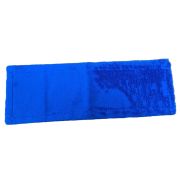 Насадка для швабры микрофибра с карманами широкая 46*15см синяя, для метл. швабры