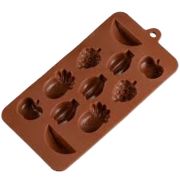 Форма для льда силликоновая фрукты,овощи  20*10см