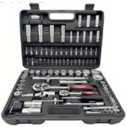 Набор ключей и головок 94 предмета, ключи, головки,биты, 2трещетки, удобный кейс