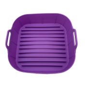 Силиконовая форма с ручками для выпечки, рифленое дно 21*21*6см