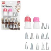 Набор насадок для силиконового мешка 12шт Stainless steel