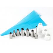 Кондитерский силиконовый мешок с малыми насадками 6шт 31см