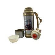Термос 1200 мл большое горлышко, 2 кружки, кнопка закрытия, ремешок Leisure Pot  1/12