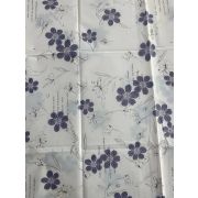 Скатерть виниловая, моющаяся СИНИЕ ЦВЕТЫ 120*152см