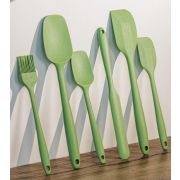 Набор кухонных принадлеж, силиконовые, 6шт.(кисточка, ложка 2шт, лопатка 2шт, лопатка кондитерская)