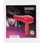 Фен для волос 3000w 1 насадка, 2 режима t°, 2режима скорости, BROWANS BR-2288