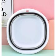 Таз силиконовый складной с ручками 23*23см см 2л