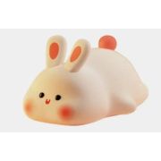 Ночник Зайчонок, светодиодный, сенсорное освещение. Силикон. 18*8*10см