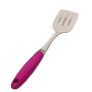 Лопатка кухонная с прорезями, жаропрочный пластик, нейлоновая рукоять 34см