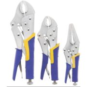 Набор клещей зажимных с фиксатором и регулировкой, резиновые рукоятки 3шт 250мм, 175мм, 125мм A58-20