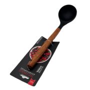 ST-4419 Половник кухонный, нейлон, ручка дерево, 31*7,6 см, (96гр)  1/144