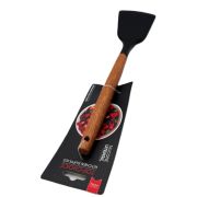 ST-4422 Лопатка кухонная, нейлон, ручка дерево, 32*7,5 см, (72гр) ST-4422 1/144