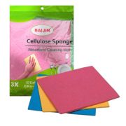 Салфетка губчатая 18*20 см, 3шт/уп. 100% цел, д/влажной уборки не оставляет ворса и разводов ST-2116