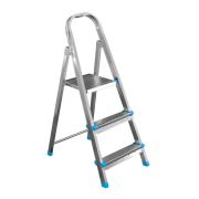 Стремянка стальная 3 ступени до 120кг., 2,67м*0,4м,  ширина ступени 80мм, ЯРУС арт 122203