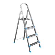 Стремянка стальная 4 ступени до 120кг., 2,87м*0,43м, ширина ступени 80мм, ЯРУС арт 122204