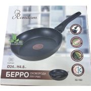 Сковорода Ø24 H4.8см с антипригарным покрытием, съемная ручка, индукция, для всех плит Берро 32-102