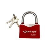 Замок навесной металлический (в цветном пластике) 40мм пластик SPARK LUX