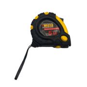 Рулетка-метр мех.фиксатор  5 м/19 мм MASTER желтый прорезиненный корпус 6/60