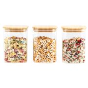 Набор стеклянных банок  для хранения сыпучих продуктов 1000мл./3 шт KL-3290
