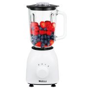 Блендер настольный мощность 1000Вт, ложка в комплекте, 2 скорости, объем чаши 1,5л KL-5146Белый