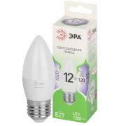 Лампочка светодиодная ЭРА GREEN LINE LED B35-12W-865-E27 GL свеча холодный дневной свет (10/100)