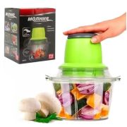 Комбайн-измельчитель Двухъяр. нож с 4-мя лезв, 2-мя лезв. Чаша 1800мл, 2 скор, мощ 300Вт MM6666