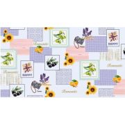 Клеенка-термоскатерть одностороняя водонепроницаемая на стол материал ПВХ в ассортименте 120x80см