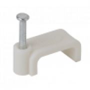 Скоба ЭРА  5мм плоская пластиковая (1уп.- 50шт) (600/21600)